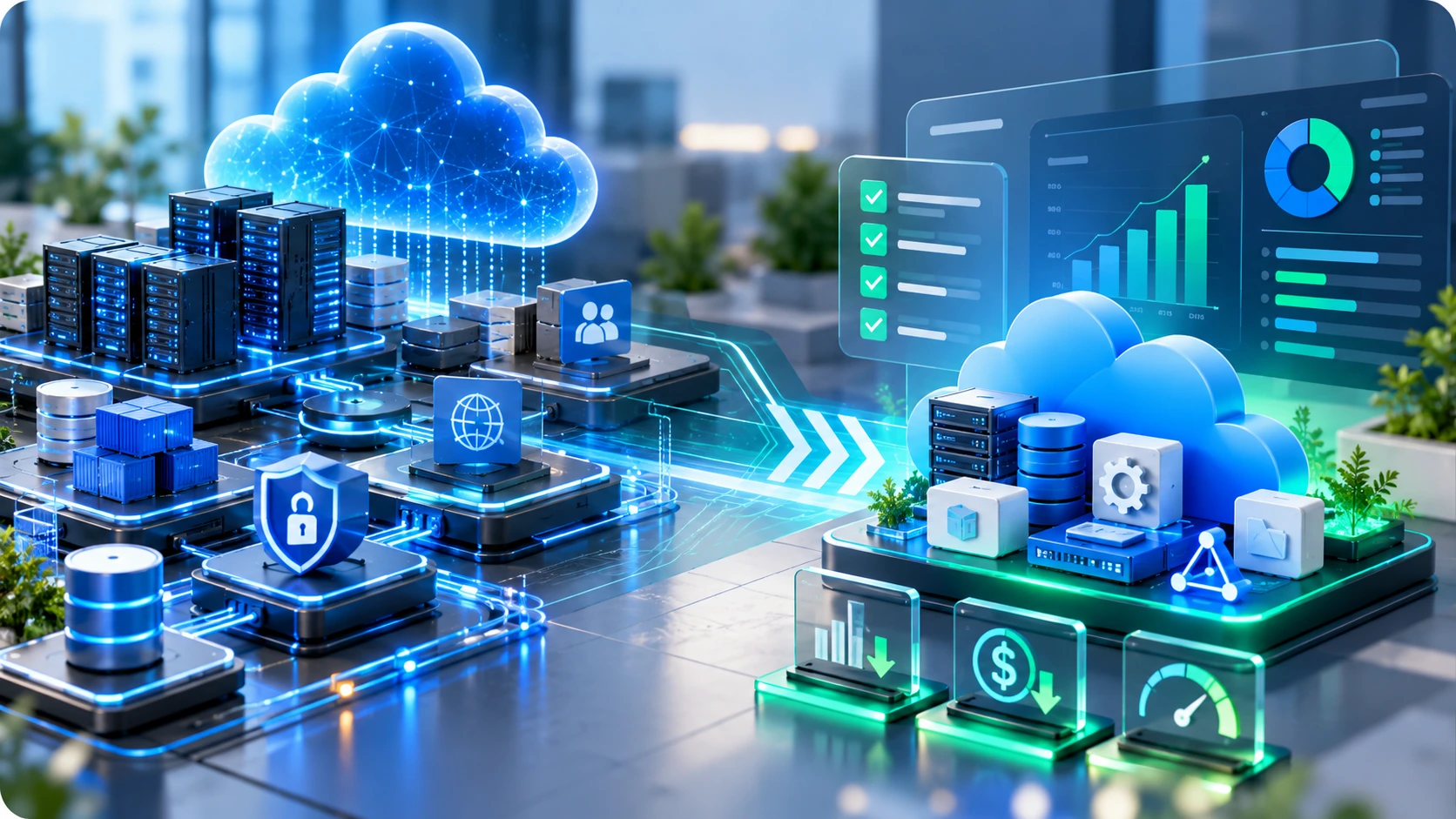 Azure architecture and cost review comparing infrastructure, workloads, security, cloud services, and optimization opportunities